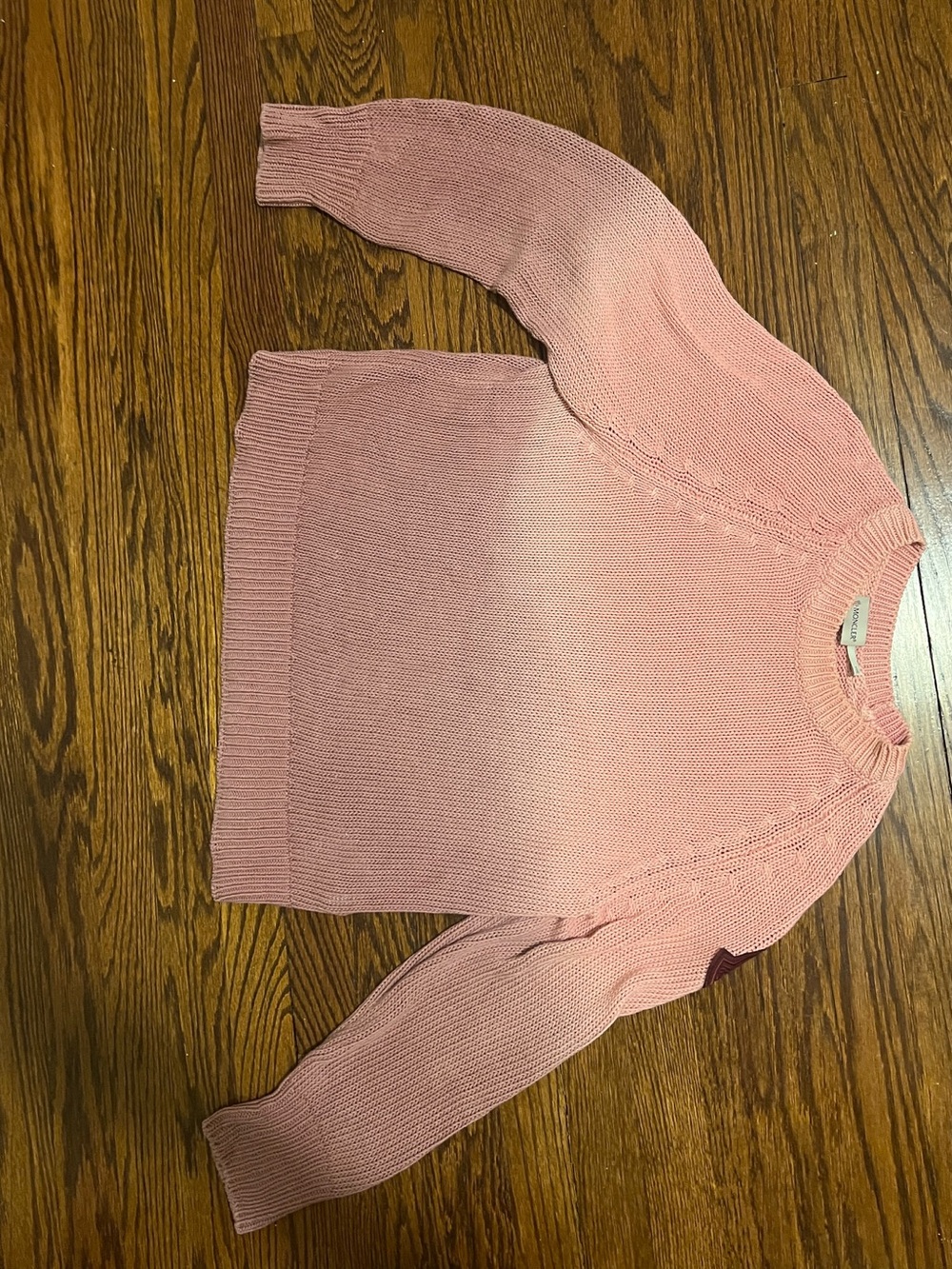 Moncler Pink Ombré Crewneck Sweater